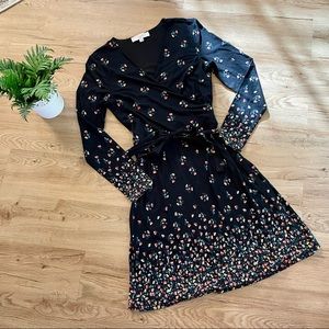 Loft Floral Wrap Dress